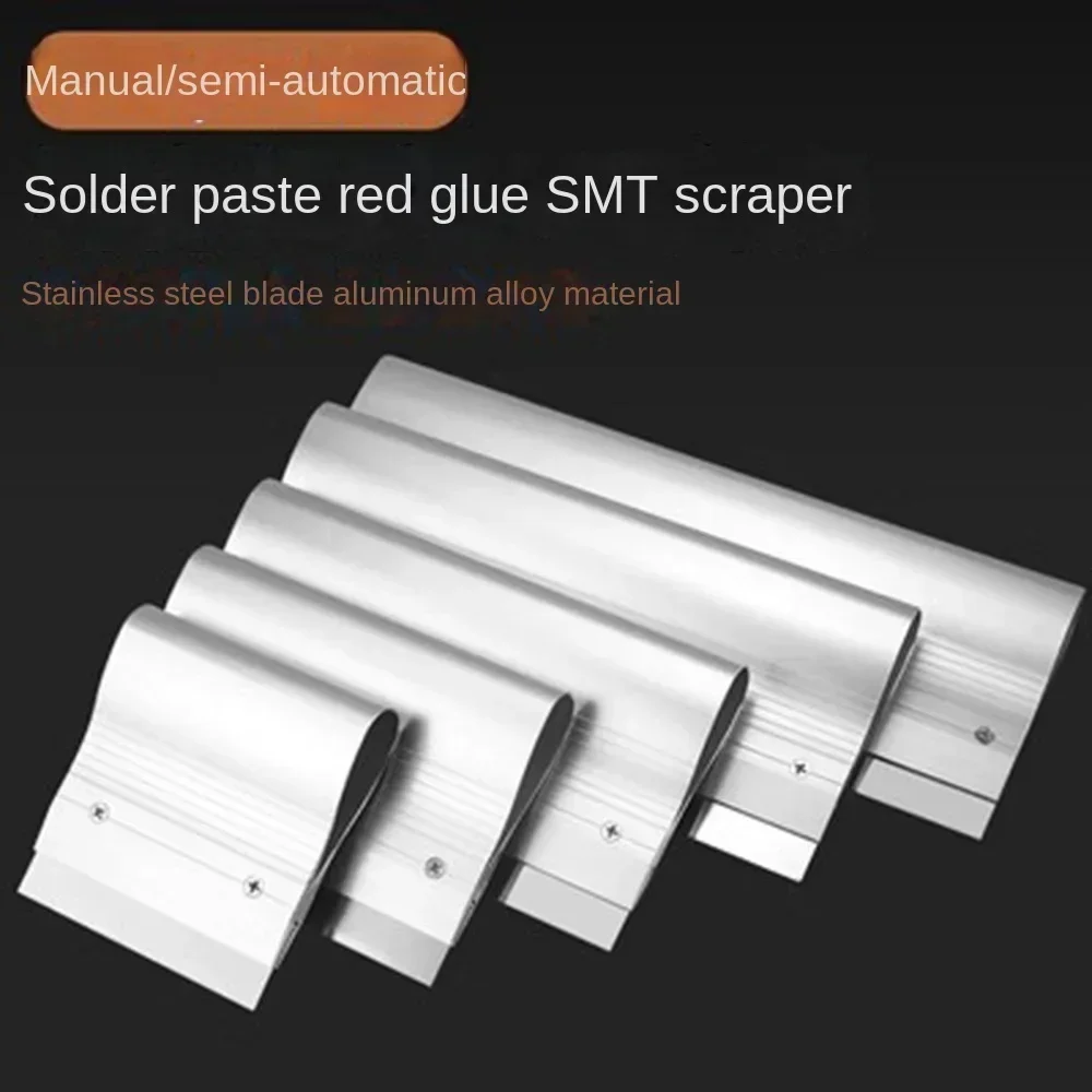 10/15/20/25/30cm Stainless Steel Paste Squeegee Scraping Board SMT Stencil Scraper Tin Solder Paste Scraping Knife