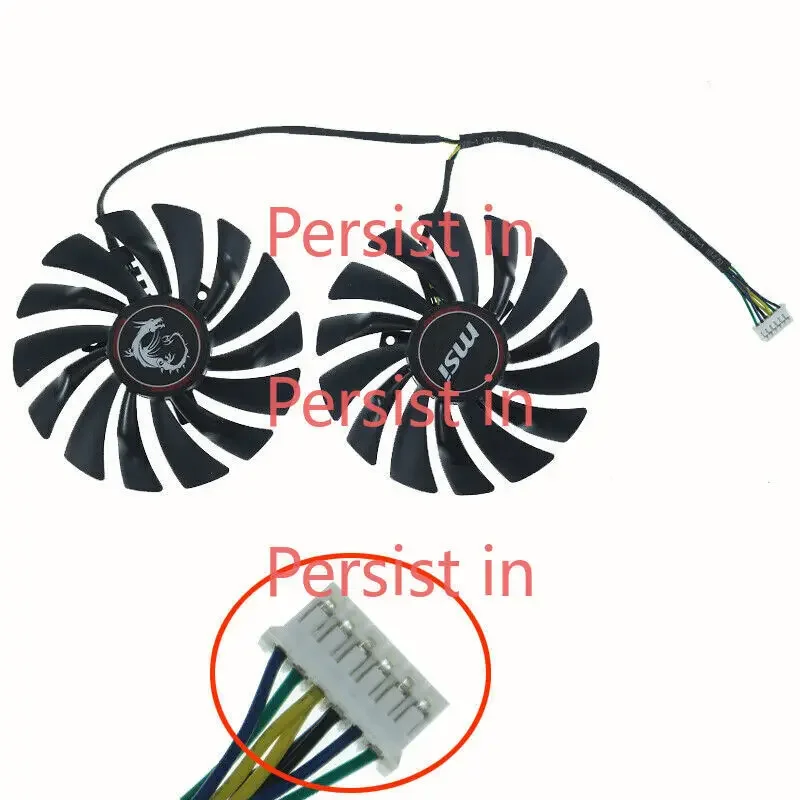 PLD10010S12HH 12V 0.40A 6-wire 6Pin graphics fan for MSI GTX 980 GTX980