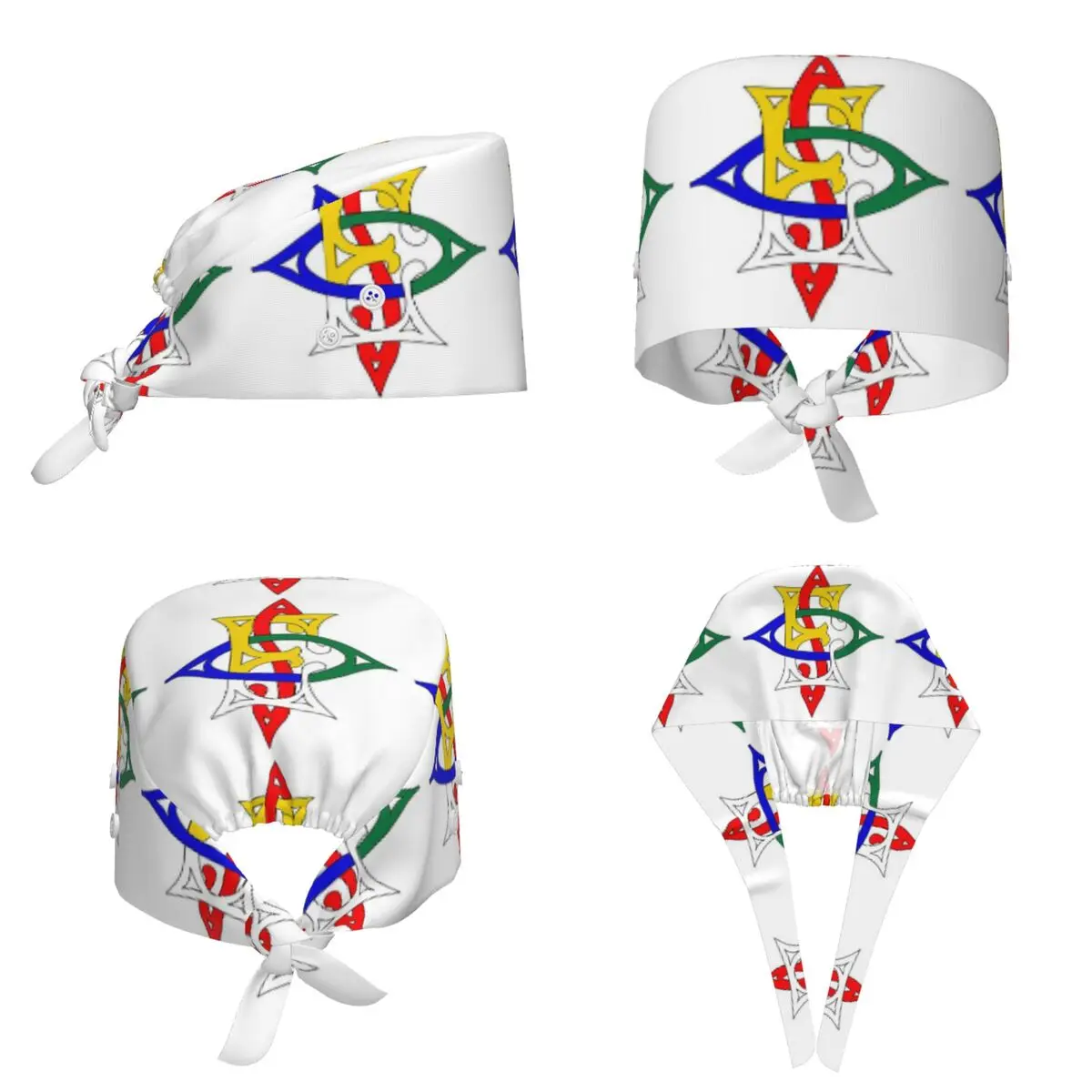 Order Of The Eastern Star Logo OES Scrub Hat Doctor Working Surgical Cap Unisex Adjustable Nursing Caps for Dentist