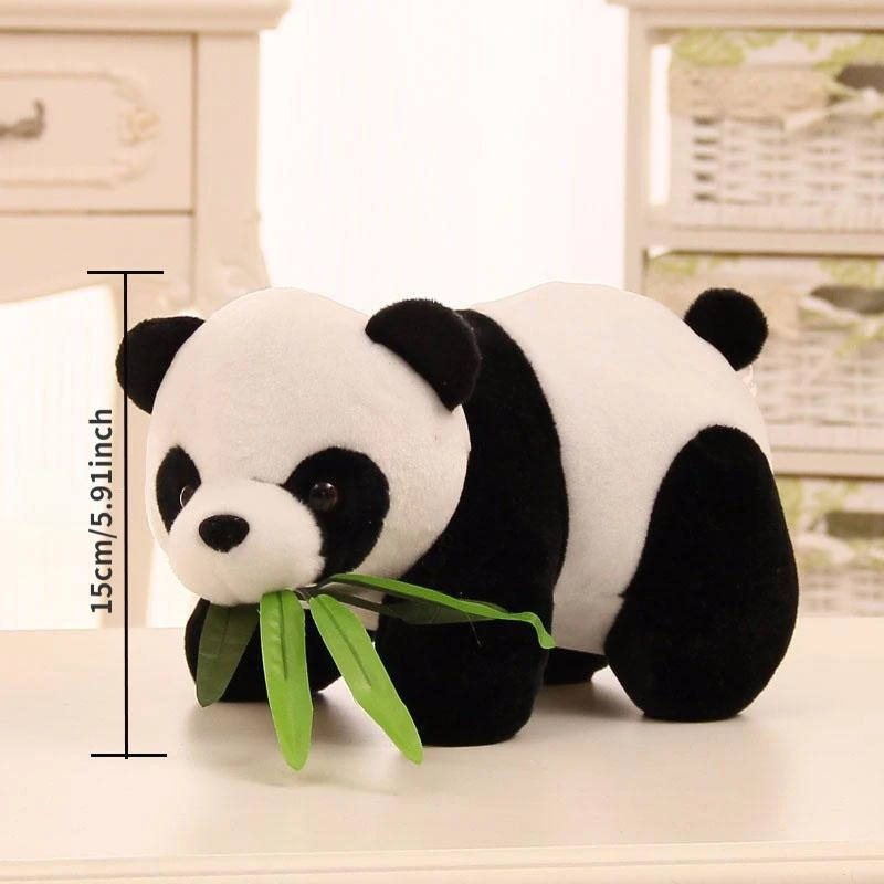 Oso de peluche de bambú para bebé y niño, juguete suave de Panda encantador, regalo de Navidad, 15cm, 1 unidad