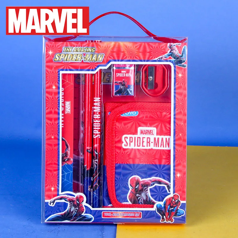 

Marvel Stationery Set Spider-Man Christmas and Children's Gifts Gift Wallet Stationery Set Kindergarten Cartoon Hand Gift Box