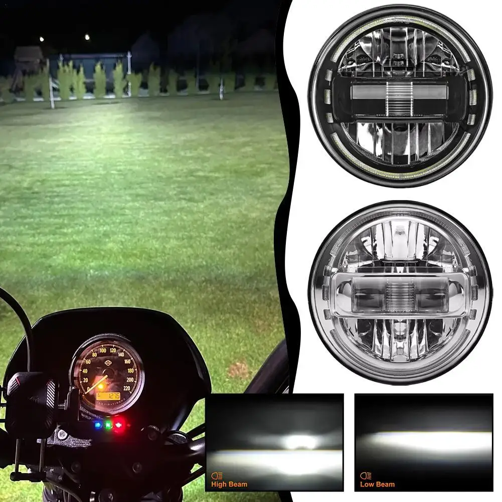

7 Inch Led Headlight H4 DRL Round 7'' Headlights Dot Emark Headlamp For Jeep Wrangler JK Lada Niva 4x4 For Suzuki Samurai SJ410