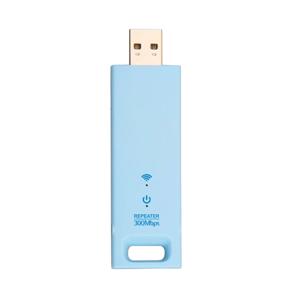 Беспроводной усилитель сигнала 2,4G 300 Мбит/с USB 2.0 WiFi повторитель с широким покрытием Plug and Play для использования в помещении и на открытом воздухе