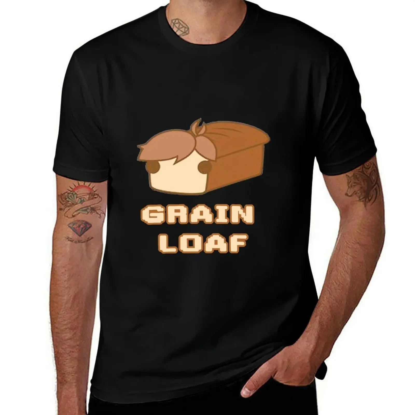 GRIAN BREAD T-Shirt Casual Loose Daily Wear T-Shirt