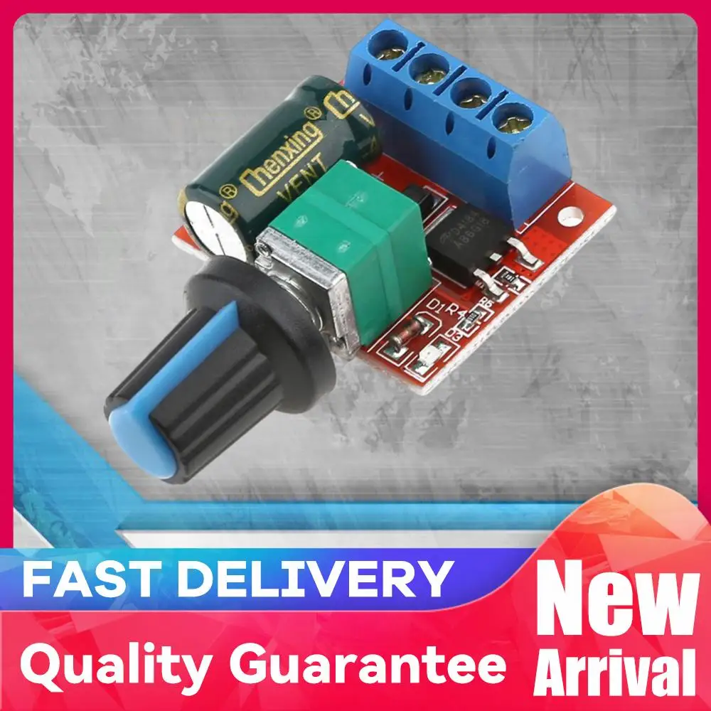 5A Motor PWM Speed Controller DC 4.5V-35V 90W PWM Adjustable Drive Module Fuse Automatic Recovery Motor Speed Regulator