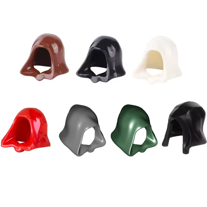 MOC Medieval Soldier Building Blocks King Beard Military Helmet Scarf Goggles Belt Cowboy Hat Duck Cap Mini Toys Bricks Gifts