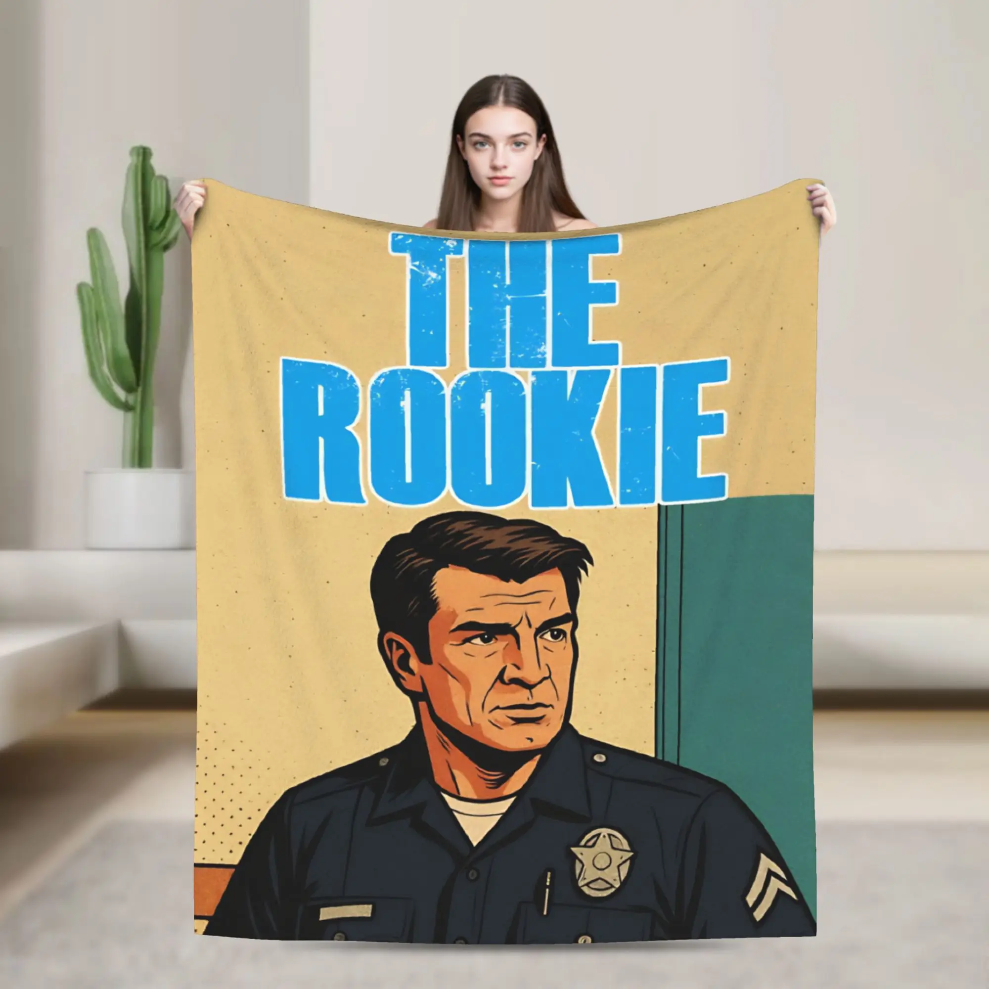 بطانية محبوكة من سلسلة The Rookie من الفلانيل لبطانيات رمي فائقة النعومة لسجادة سرير السفر في الهواء الطلق #1