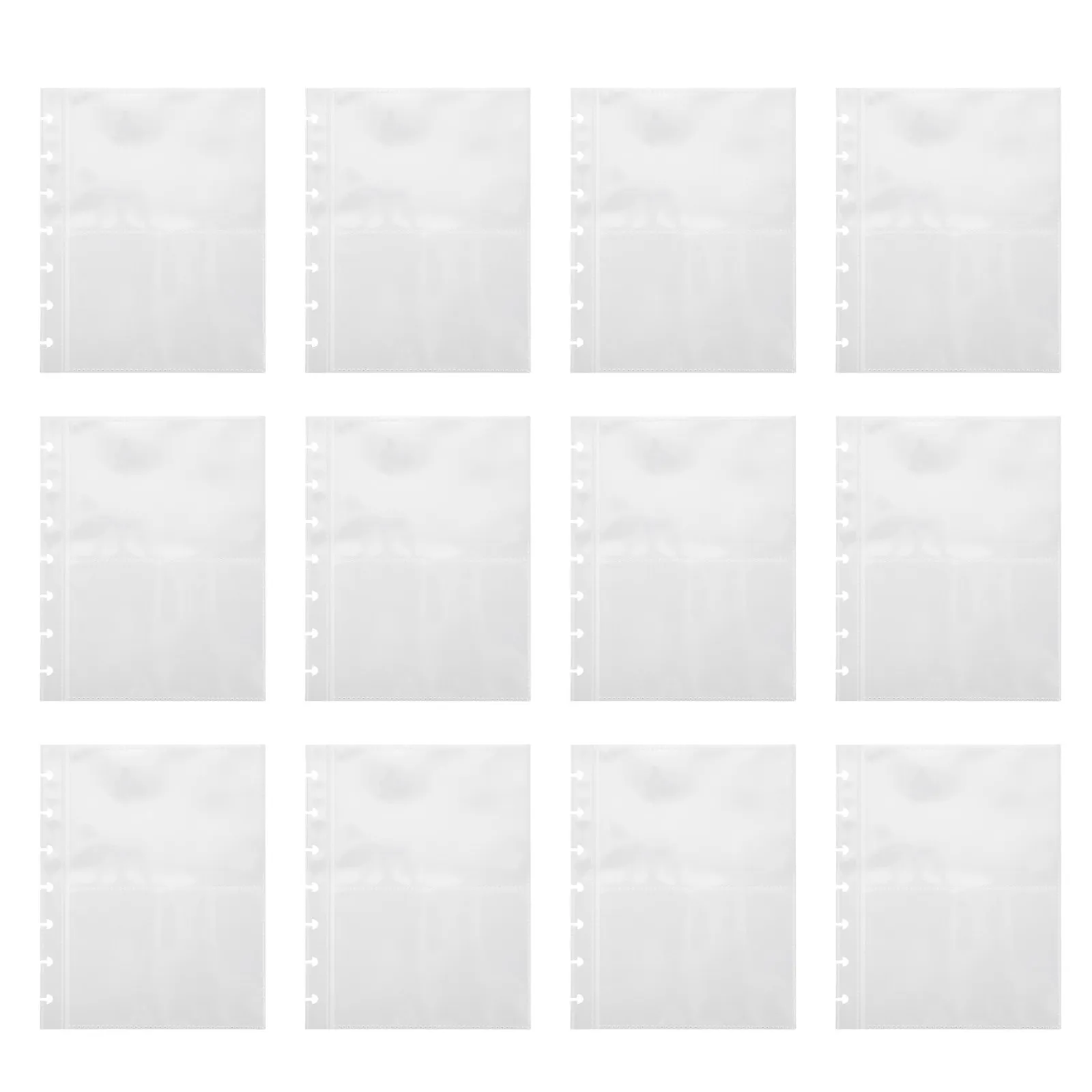 25Pcs Clear Plastic Photo Album Sleeves Transparent Sheet Protectors for Photos Postcards Moisture Dust Protection Easy Insert
