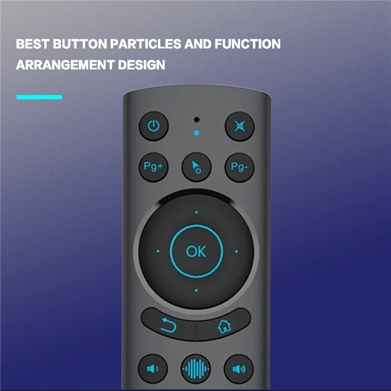G20S PRO BT5.0 2.4G Wireless Smart Voice Air Mouse Gyroscope IR Learning Backlit Remote Control for Android TV BOX