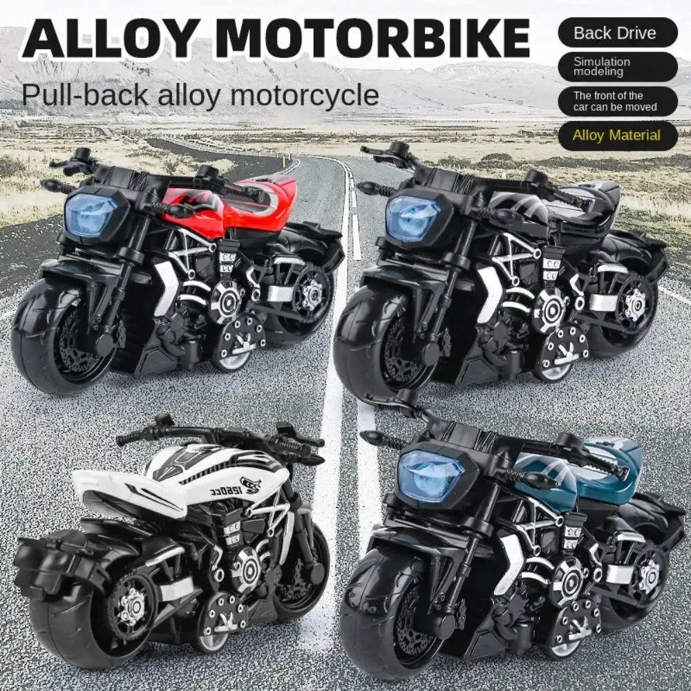 Pull Back Car Pullback Motorcycle Model Alloy Mini Motorbike Model Locomotive Simulation Simulation Motorbike Boys Toys