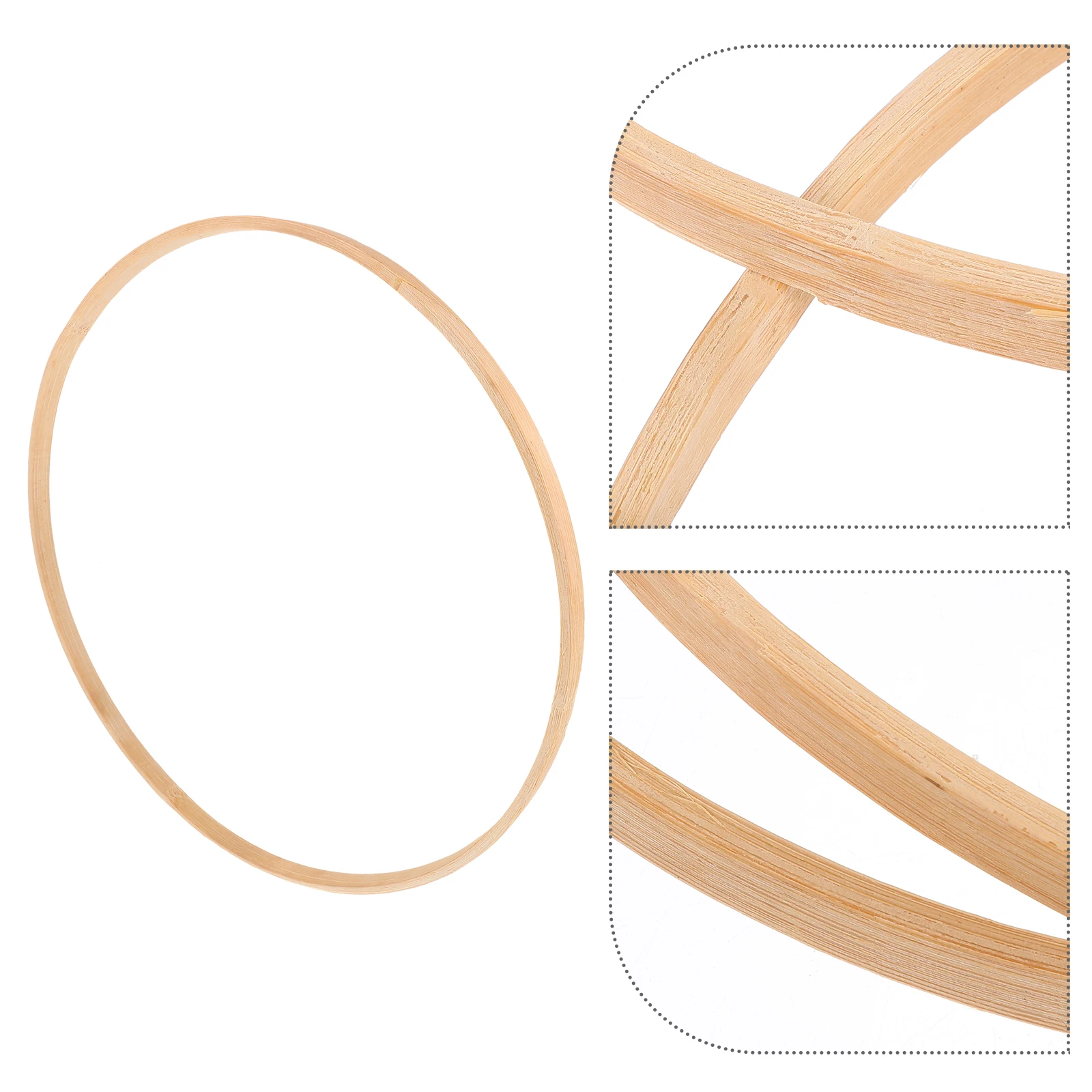 

5 Pcs Dream Catcher Bamboo Circle Dreamcatcher Accessories Ring Christmas Decoration Adult Craft DIY Flowers