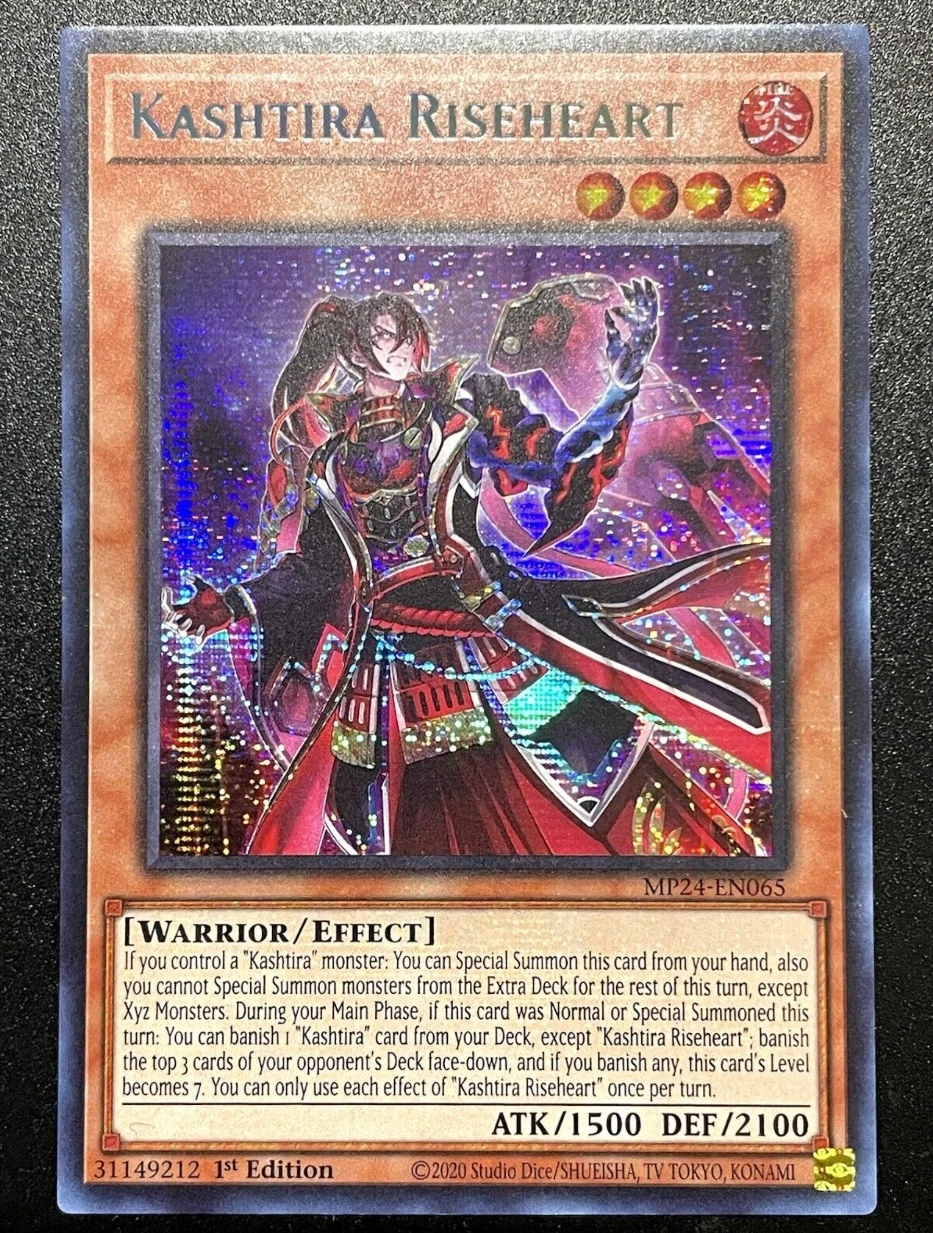 Yugioh KONAMI Duel Monster TCG MP24-EN065 Kashtira Riseheart Secret, koleksi kartu Mint edisi pertama bahasa Inggris langka