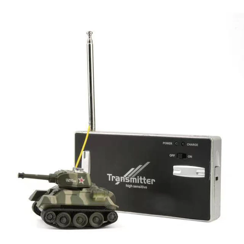 Mini RC Tank Model Electronic Vehicle Radio Control Portable Pocket Remote Control Tanks Simulation Gifts Toys for boys