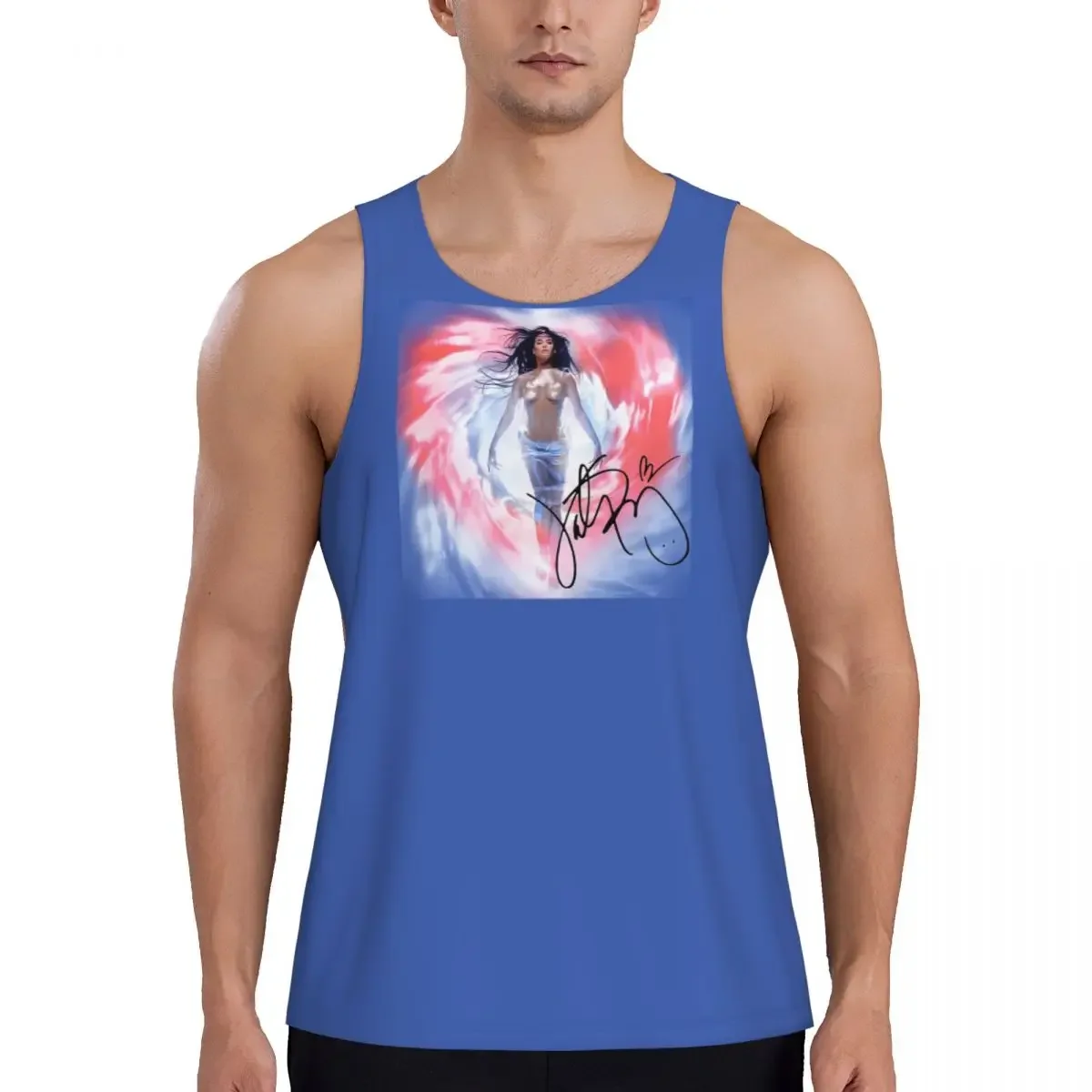 Quick Dry Katy Perry Autograph Gym Tank Muscle Sleeveless Shirt Bodybuilding Breathable Vest