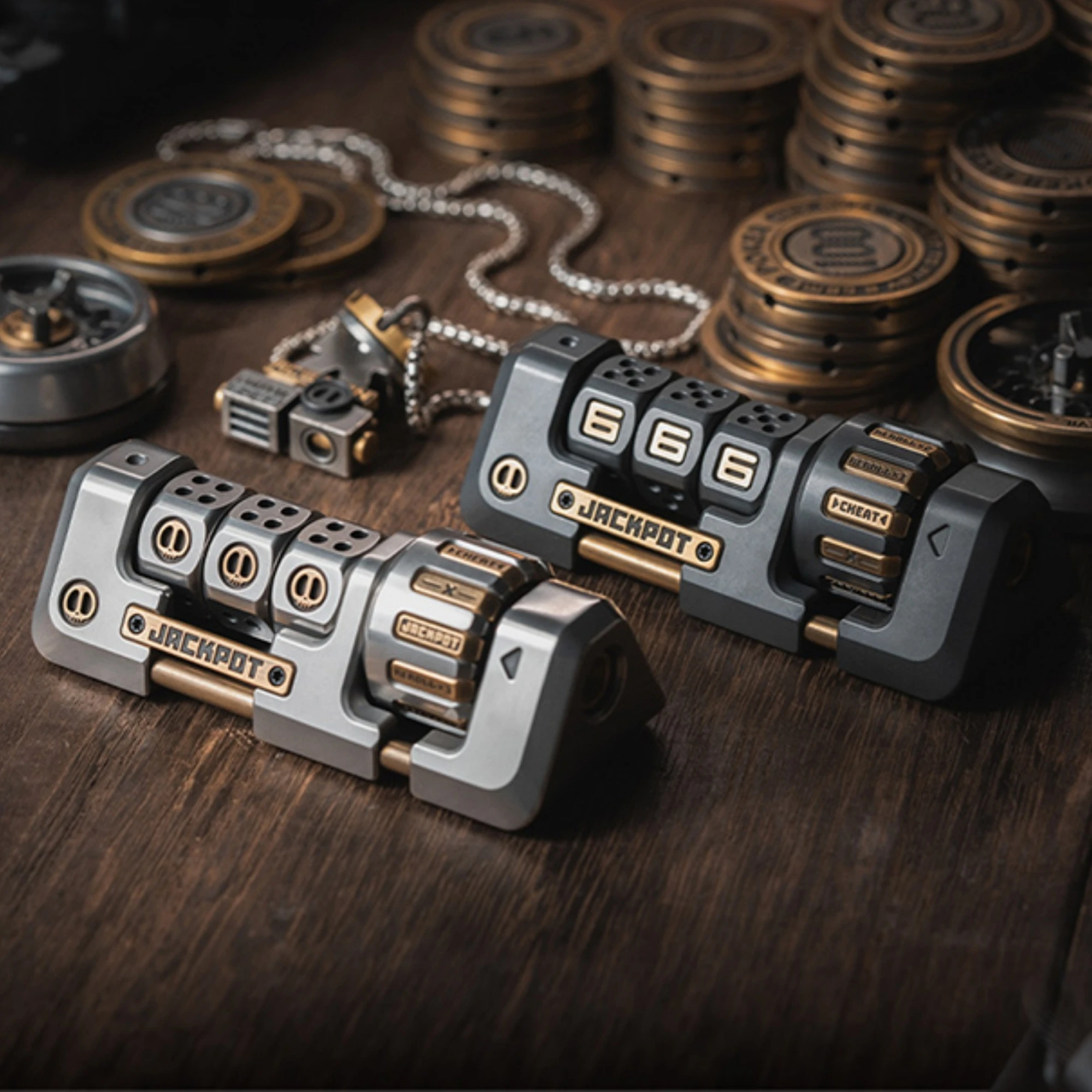 LAUTIE Handheld Hanger Jackpot Slot Machines Fidget Spinner EDC Anti Stress Acessories Bureau Fidgeting Speelgoed