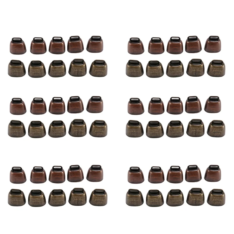 

A29Z-60PCS Cow Horse Sheep Grazing Small Brass Bells,Cowbell Retro Bell For Horse Sheep Grazing Copper,Cow Bells Noise Maker