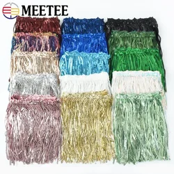 1-5Yards 17cm Metee Fringe Tassel Lace Ribbon Sequin Trims Colored For Dress Clothes Decorative Crafts Clothing Accessories