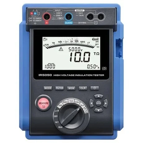 

HIOKI Electronic Insulation Resistance Meter IR5050 Max.5kV High Voltage Insulation Resistance Measurement