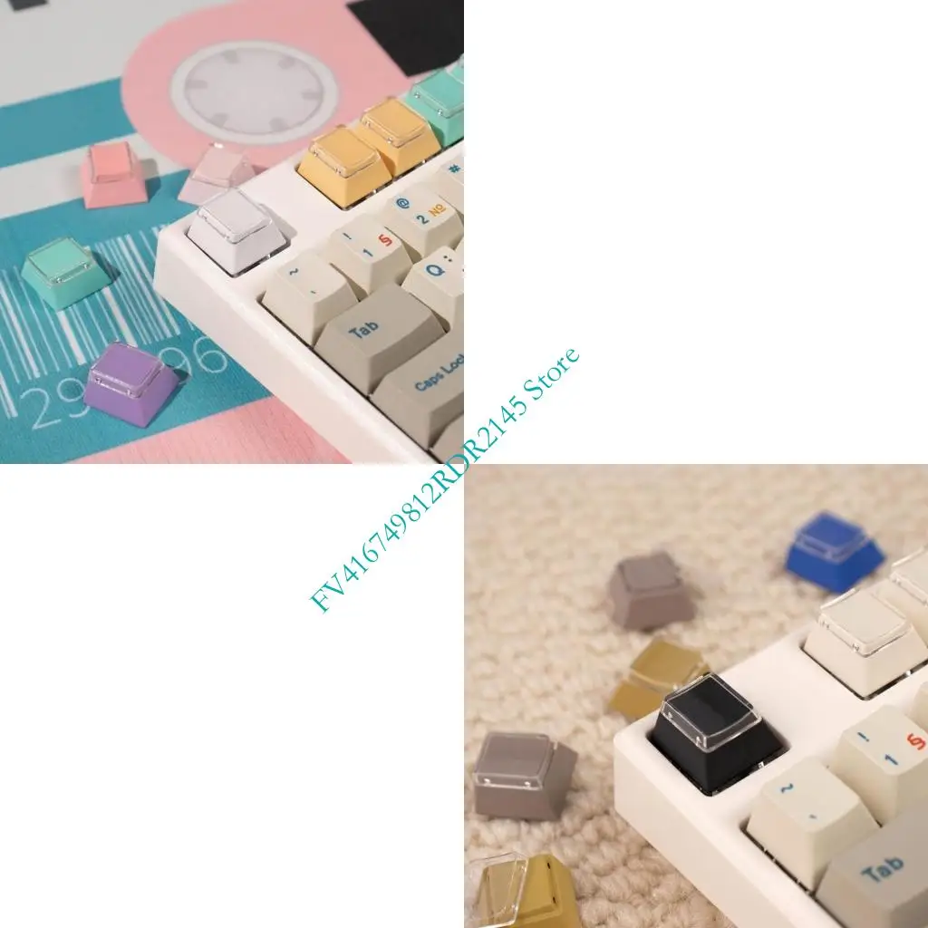 

B2EF Set of 8pcs Keycaps for Mechanical Keyboards Featuring Easy to Clean and Classical Color Optional Keycap