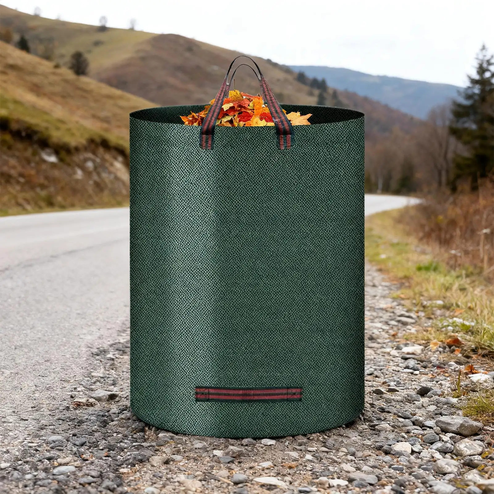 حقيبة نفايات الحديقة الخريف منظم مقاوم للماء 272L قابلة لإعادة الاستخدام في الحديقة وأوراق الحديقة حقيبة الحديقة للمرآب الشاطئ الفناء الخلفي بارك ملعب #3