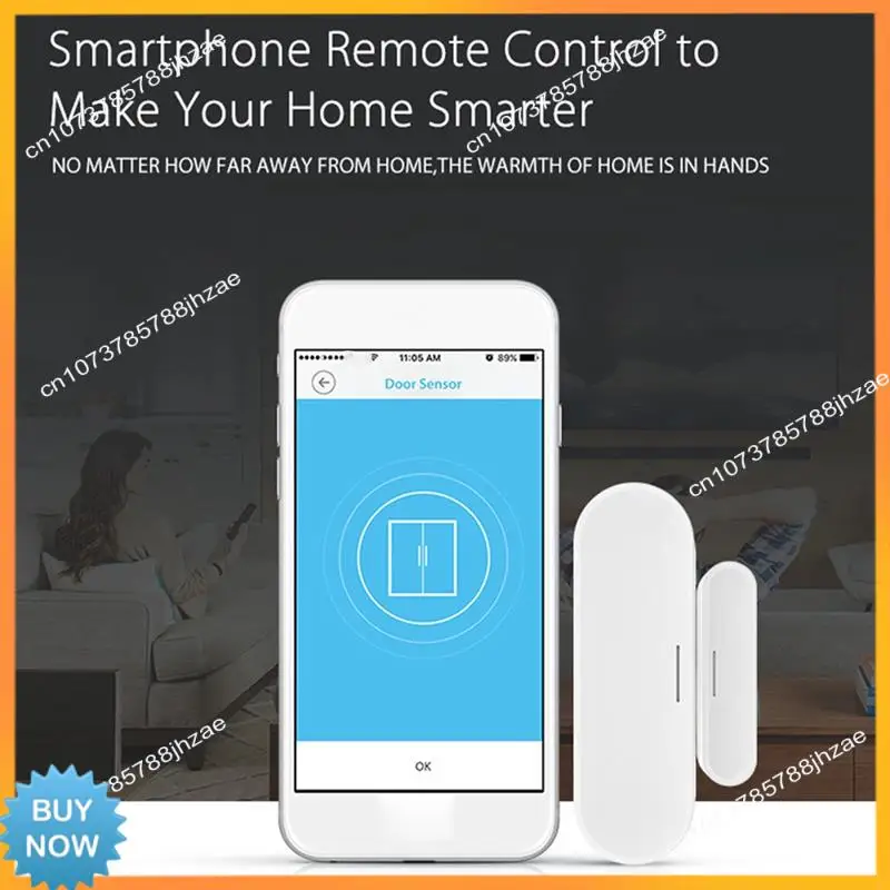 A10R White Door Window Sensor Plastic Door Window Sensor Wifi Smart Home Wireless Door Detectors USB Open/Close APP Remote Alarm