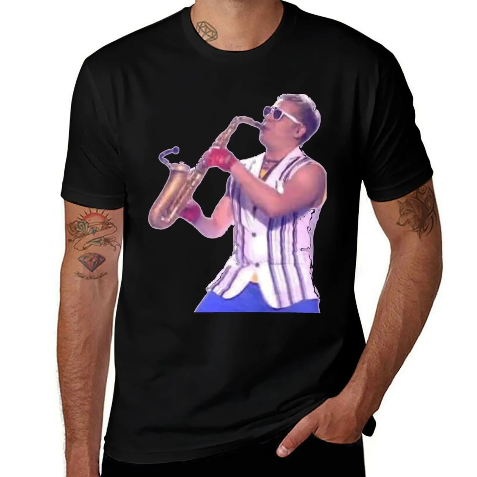 

Epic Sax Guy Sergey Stepanov 3 T-Shirt cotton tshirt 100% t shirts designer t shirts for man pack white T-shirt