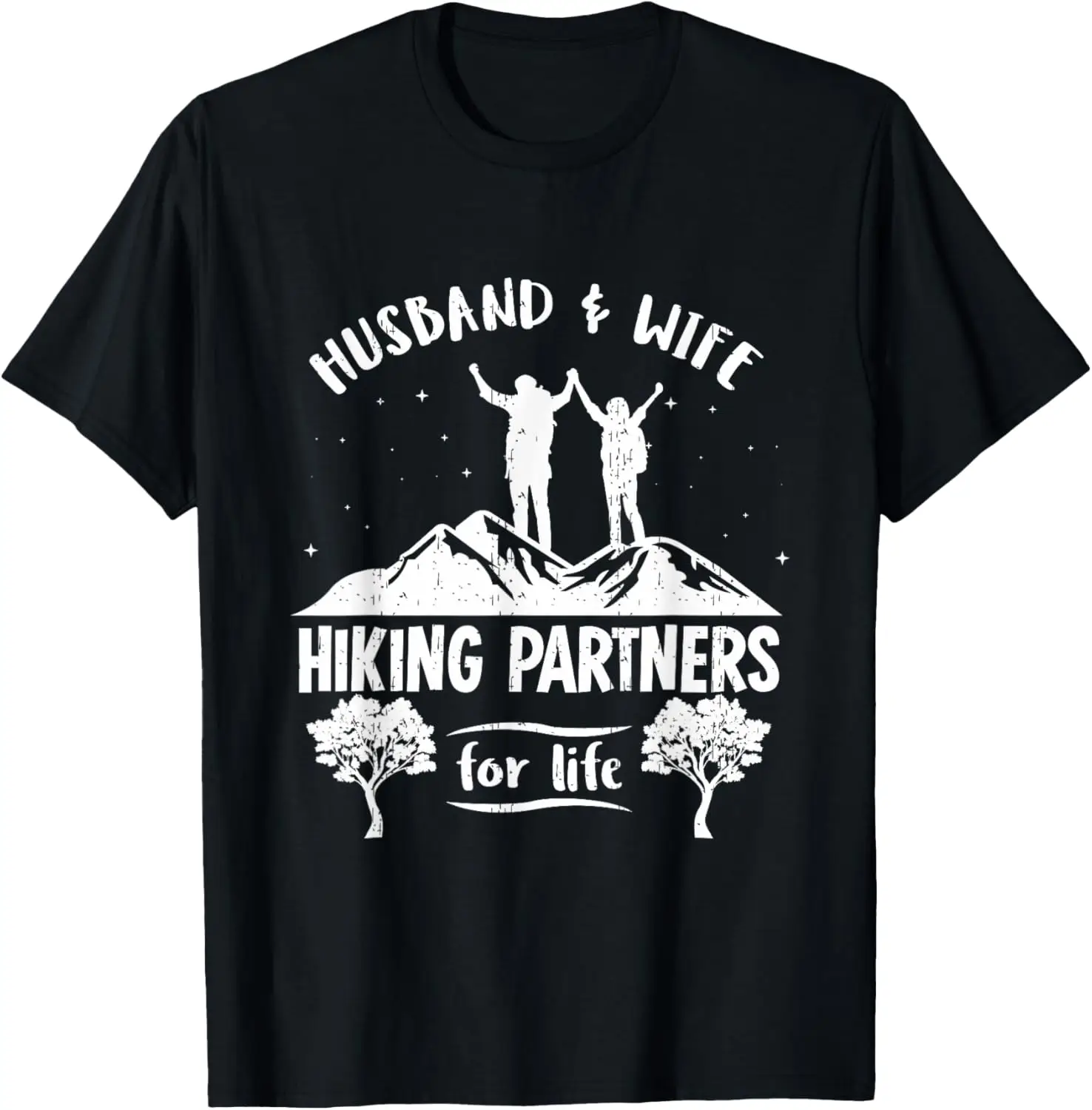 

Husband And Wife Tshirt Hiking Partners For Life T Shirt