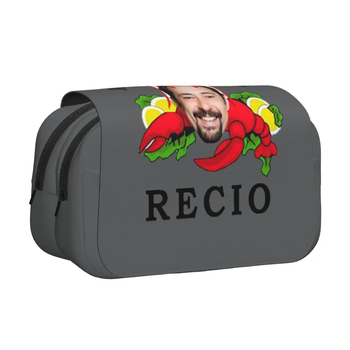 Antonio Recio Pencil Case Pen Holder Hard Shell Leather Large Capacity Pen Box Pencil Bag for Students Gifts