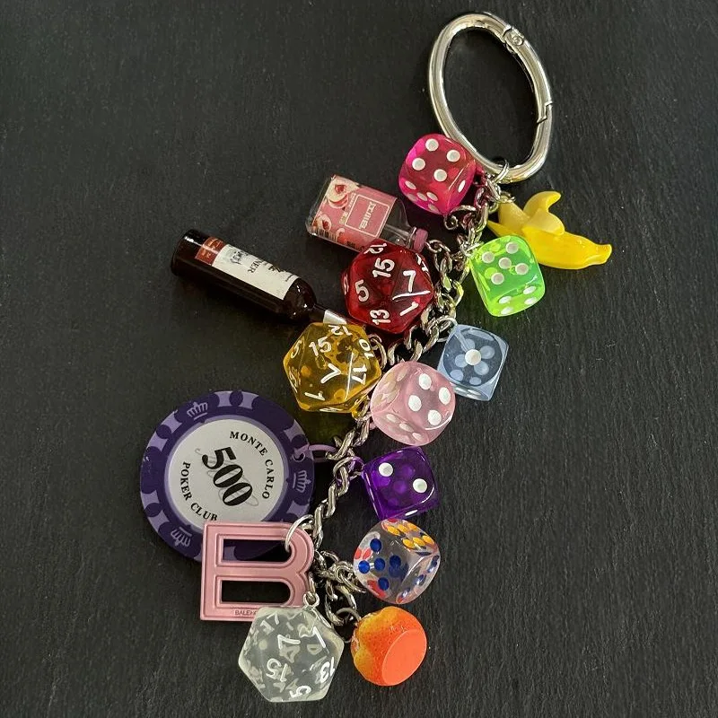 New Creative Style Wind Bag Pendant Lucky Dice Chips Are Very Popular Waist Pendant Bag Pendant Accessories Bag Accessories