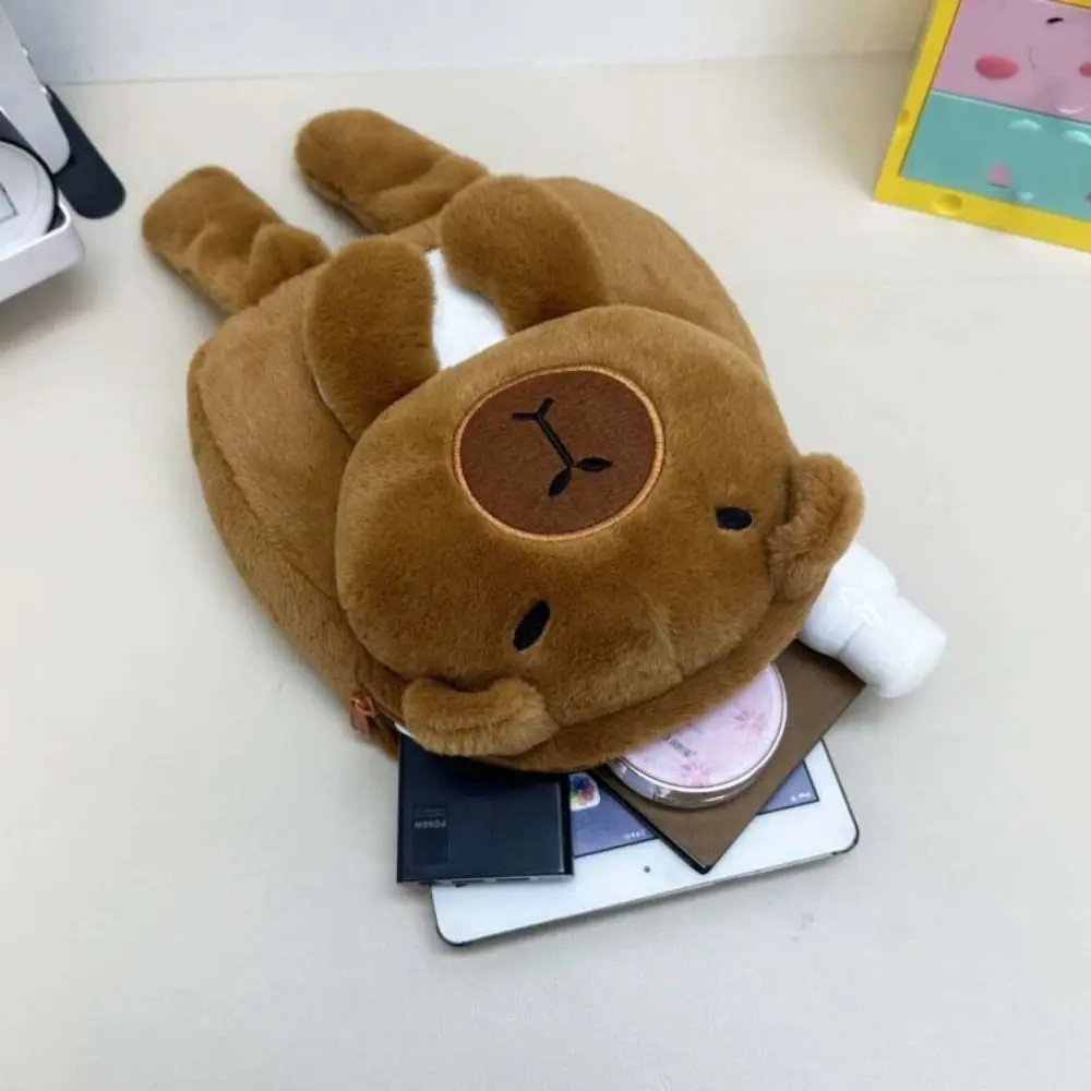 Mode Kawaii Cartoon Capybara Rucksack Lange Bein Pelz Student Schultasche Multifunktionale Leichte Tasche