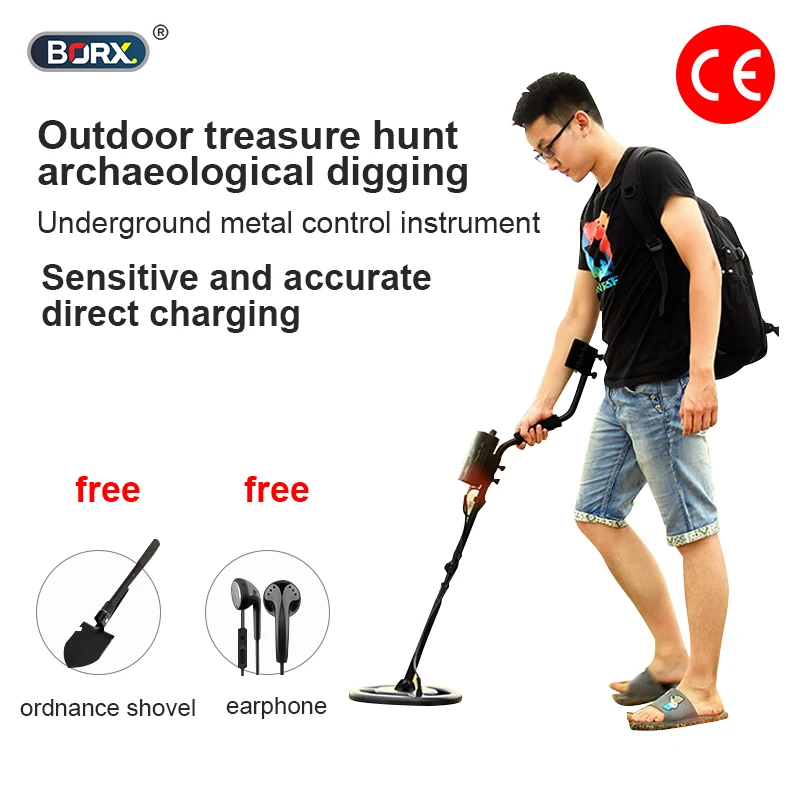 

Metal Detector High Sensitivity Waterproof Underground Gold Detector Treasure Hunter with Multiple Modes Long Battery Life