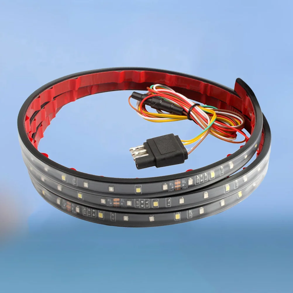 

1Pcs Tail Lights Two-Color Flowing Water Heavy Cargo Trailer Brake Steering Taillight Red White Waterproof Running Lamp Rear