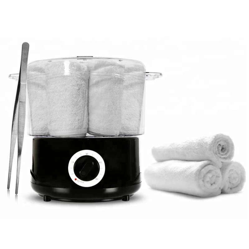 Quick-heating Spa Towel Stone Warmer Heater Towel Steamer Daytime Multiple Use For Nail Salon Barber Shop And Hot Shaving