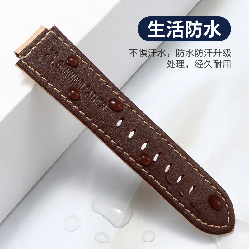 Ремешок из телячьей кожи с удлиненным изогнутым концом для мужских часов CASIO G-Steel GA-900 GM-110 GST-B400 — быстросъемный винтажный дизайн