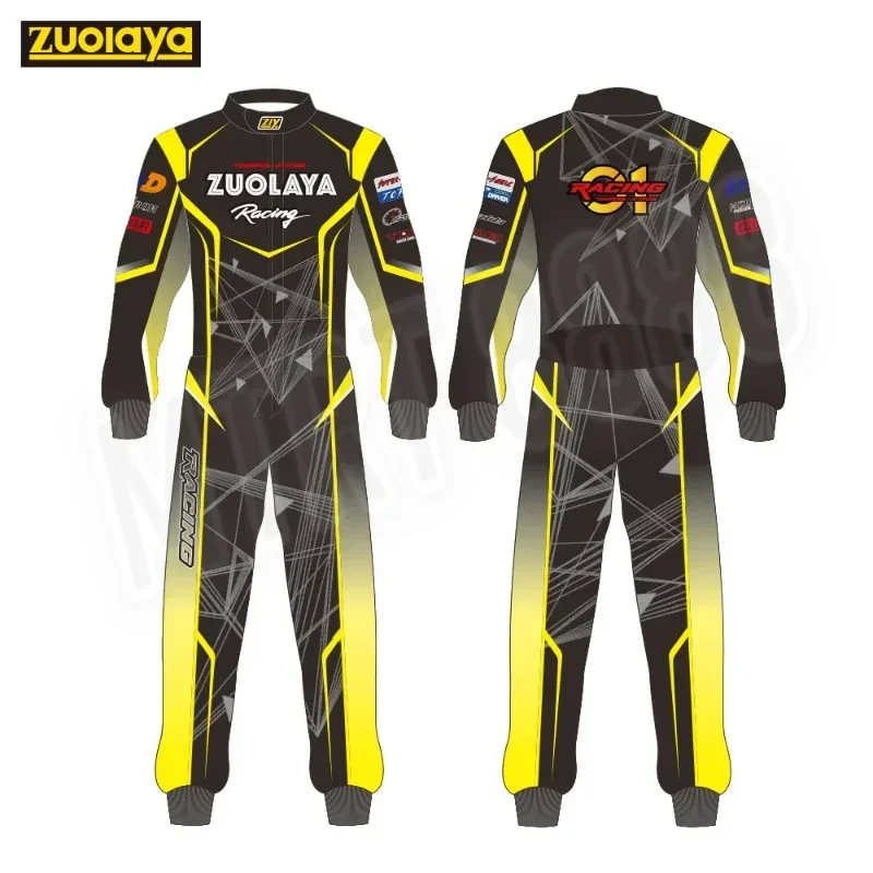 Customized LOGO Waterproof F1 Racing Suit Kart Jumpsuit Racing Suits ATV Training Suit Off-road One-piece Racing Jackets Couple