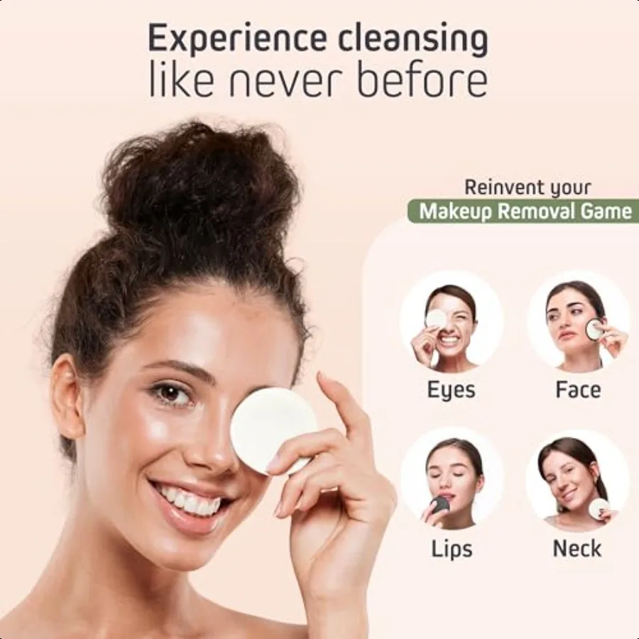 แผ่นเช็ดเครื่องสำอางแบบใช้ซ้ำได้ 20 ชิ้น แผ่นฝ้ายแบบใช้ซ้ำได้พร้อมถุงซักผ้า กล่องเก็บโลหะ เป็นมิตรกับสิ่งแวดล้อม ไม่เป็นขยะ ทำจากไม้ไผ่