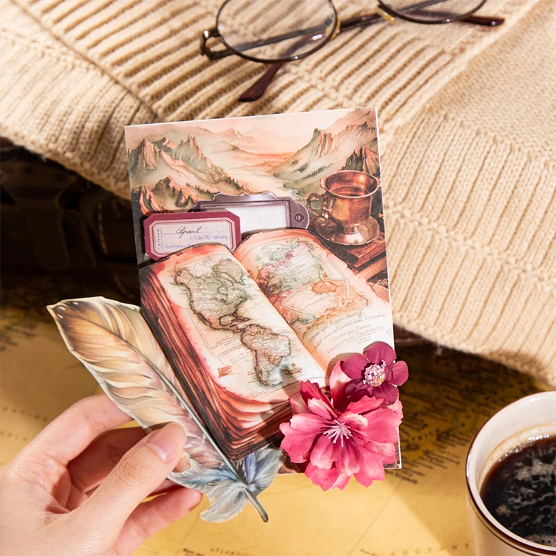 6Packs/Lot Reis Codex Serie Vers Retro Papier Memo Pad