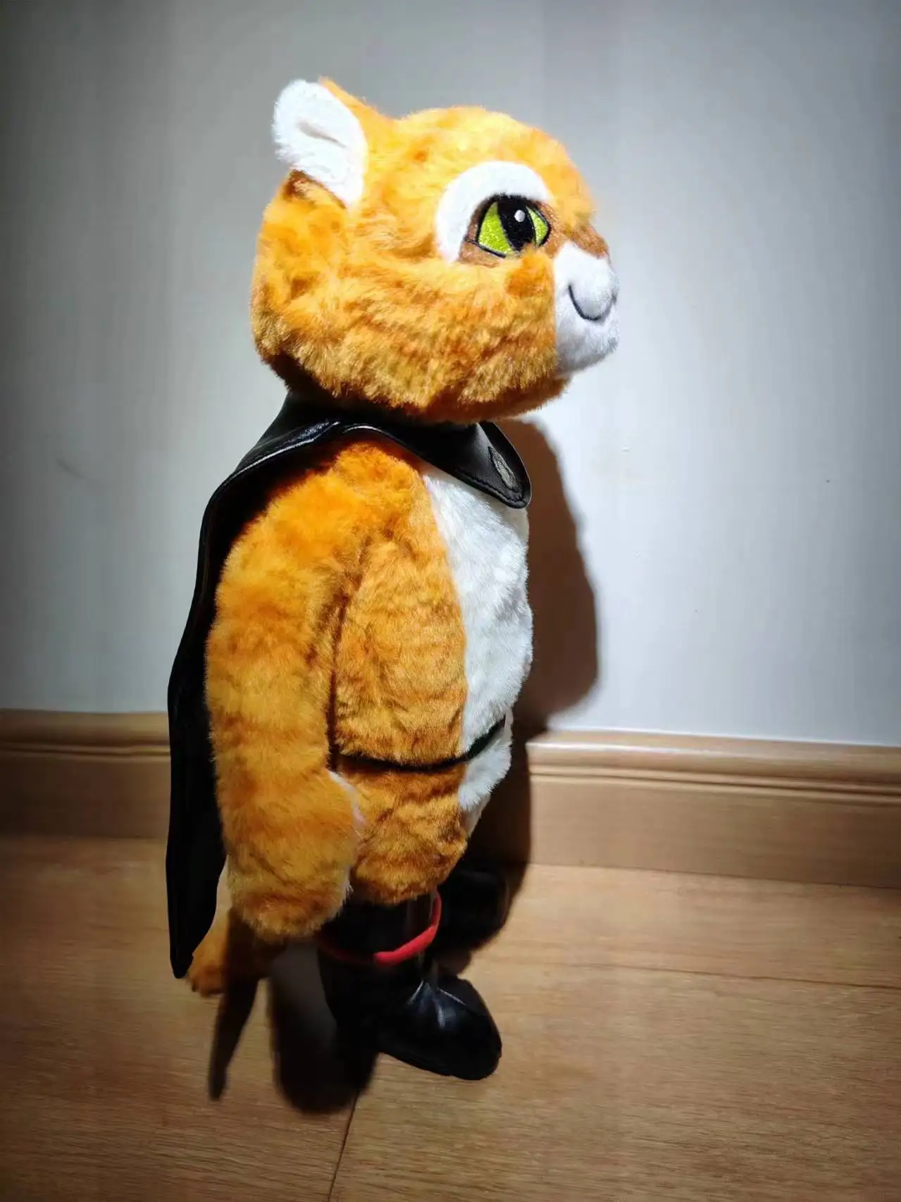 Anime Doll, Puss in Boots Stuffed Toy, Cape Kitten Plushie, a Perfect Birthday Gift for Children