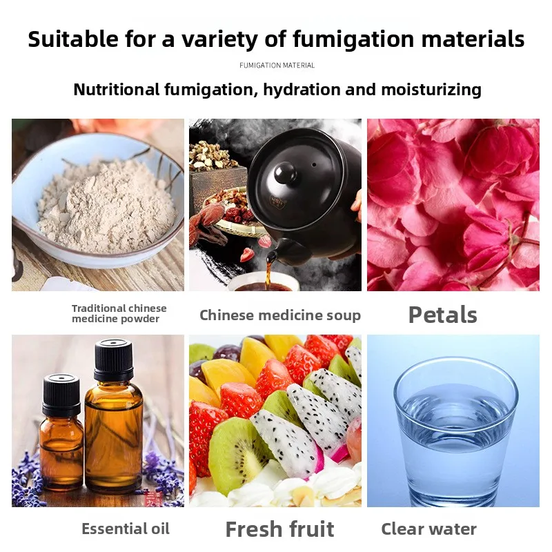 المنزلية الأنف المدخن الوجه الساخن رذاذ البخار الصينية العشبية الطب آلة رش التبخير الانحلال الجمال أداة