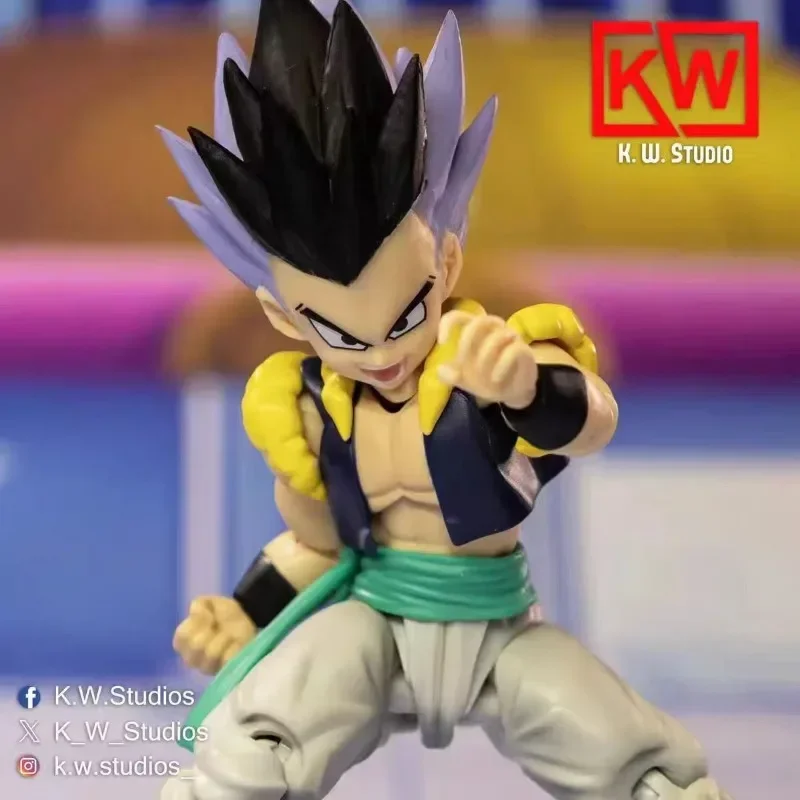 

Kw Studio Dragon Ball S.H.Figuarts Shf Gotenks Head Accessories Ssj3 + Base Form Bundle Anime Action Figures Model Toys In Stock