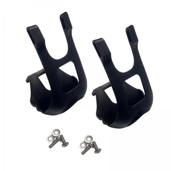 Exercise Bike Toe Clips ABS Half Cage Pedal Covers Universal Replacement Parts Indoor Cycling Efficiency Boost Easy Installation
