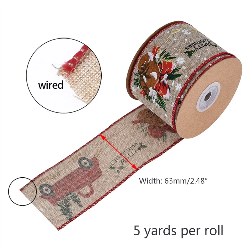 Ribbon For Gift Wrapping DIY Christmas Party Decoration Wrapping Decor