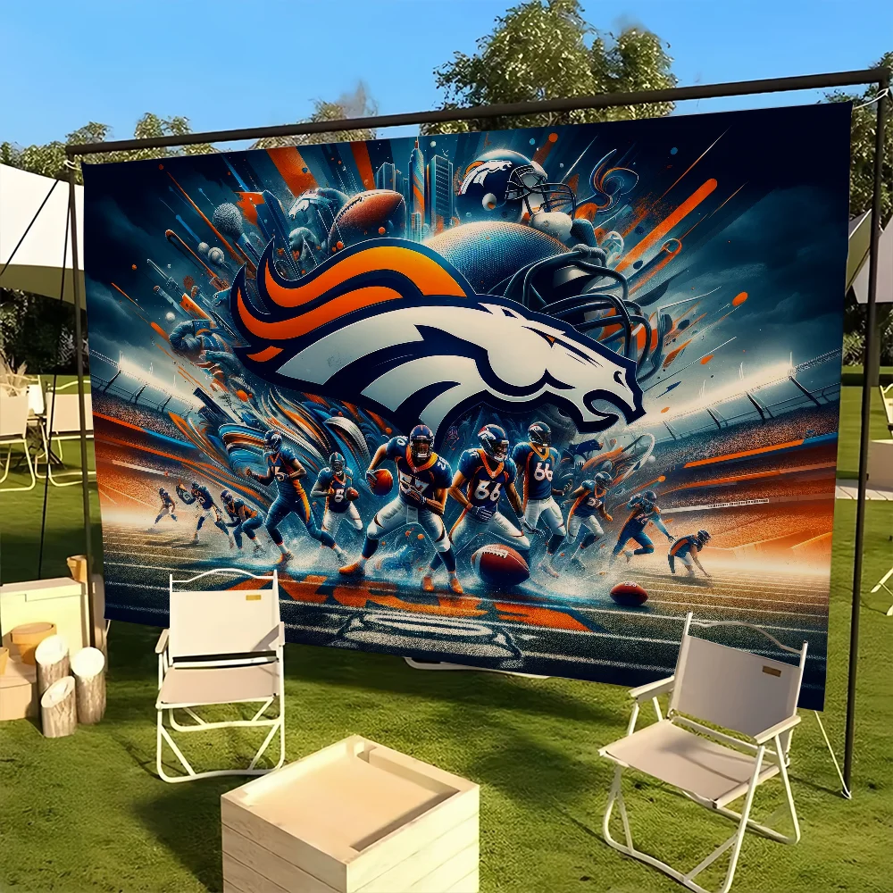 American Football Team D-Denver B-Broncos Club flag For Picnic Art Home Decoration Party Outdoor Camping Banner