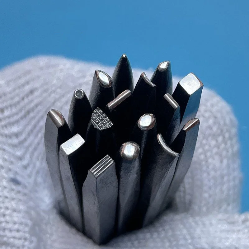 Jewelry, Seals, Bracelets, Rings, Textured Steel Stamps, Gold and Silver Chiseling Molds, Gold-Beating and Carving Tools
