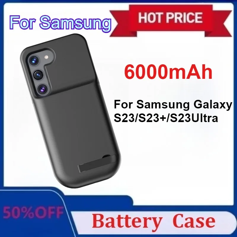 

Power Bank for Samsung Galaxy S23/S23+/S23Ultra S23 Plus/Ultra S23+ Battery Charger Cases External Portable Power Bank Cover