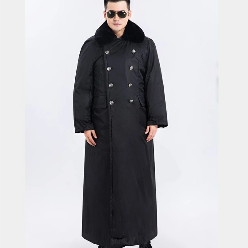 Winter Warm Jacket Military Cotton Coat Men\'s Winter Thickened Super Long Large Padded Jacket Fleece Warm Winter Clothing