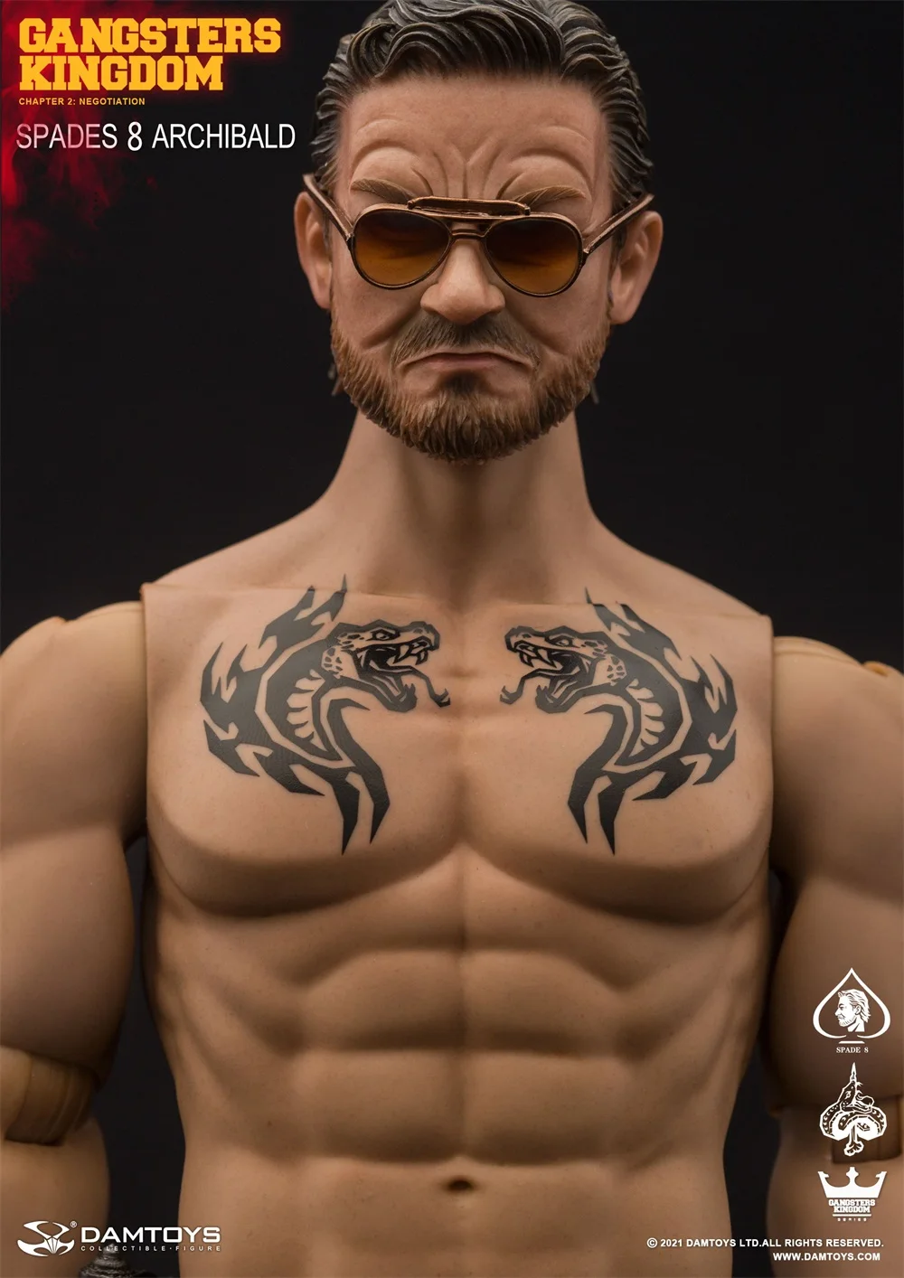 1/6 DAMTOYS DAMM GK024 Sammeln Gangster Britannien SPATEN 8 ARCHIBALD GK024 Volle Set Action Figur Modell Spielzeug