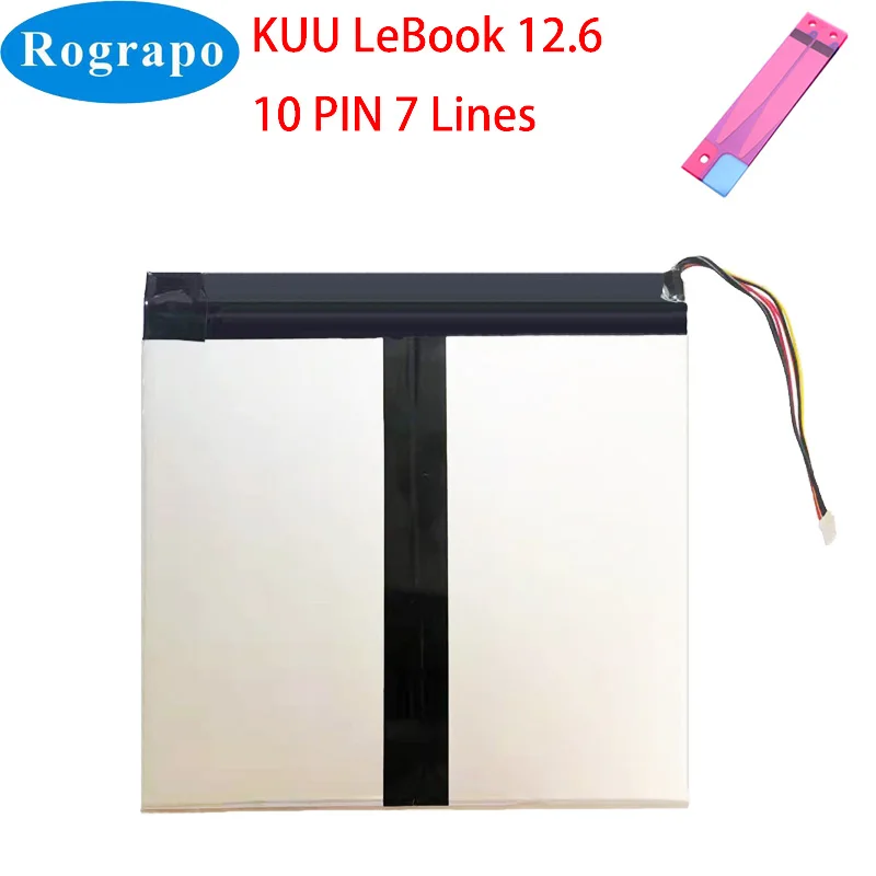 New 7.6V 5500mAh Laotop Tablet PC Battery For KUU LePad 12 Inch 2 in 1 Rechargeable Accumulator 10 PIN 7 Wires Plug