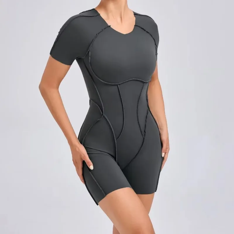 Women's sports Jumpsuit kit Yoga Fitness Bodysuit Hip-lifting Open Back Tight High elasticity Outdoors Gym Workout Sexy leggings image 4