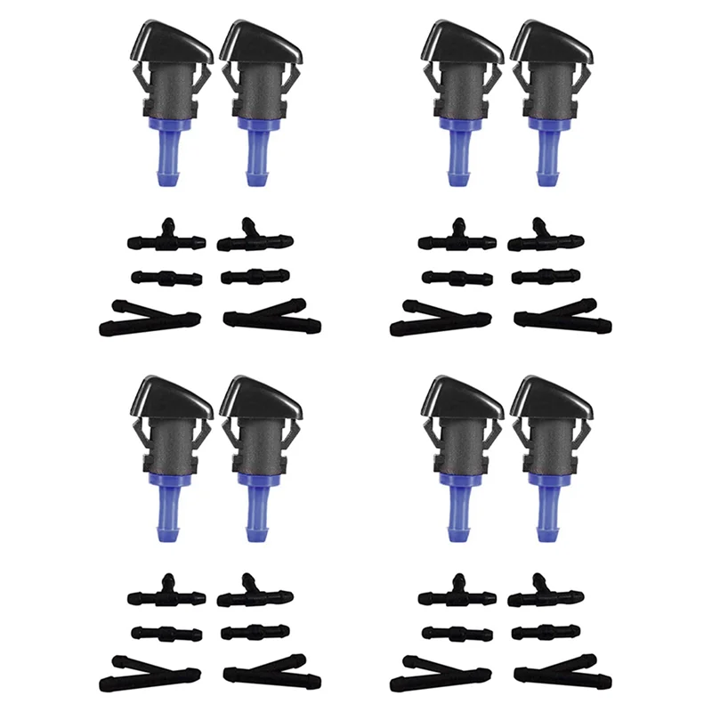 

8X Windshield Washer Nozzle Spray Jet Kit For 2009-16 NISSAN FRONTIER, 2009-12 NISSAN PATHFINDER,2009-15 NISSAN XTERRA